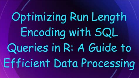 Image result for Run-Length Encoding in Video Processing