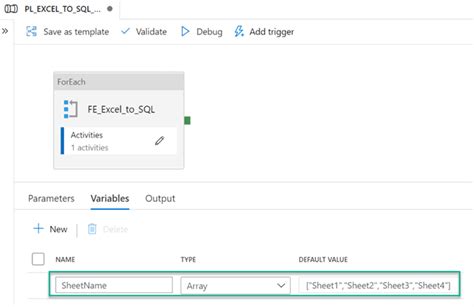Excel to Azure SQL に対する画像結果