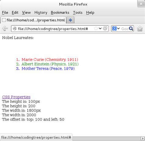 Image result for JS CSS Properties