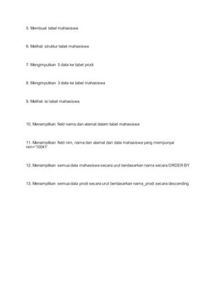 Image result for Contoh Soal Query Graph SQL