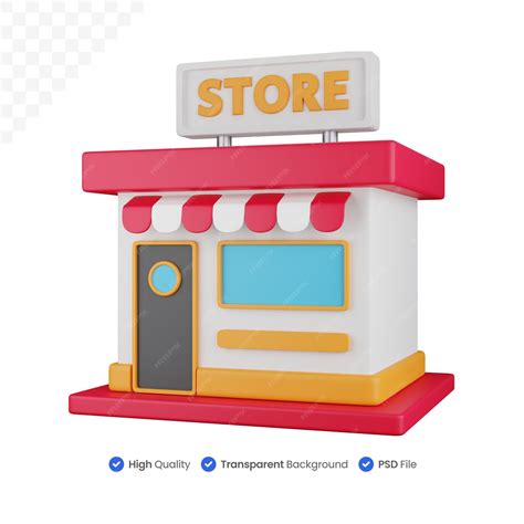 Toradh íomhá ar Store Icon 3D Simple Style