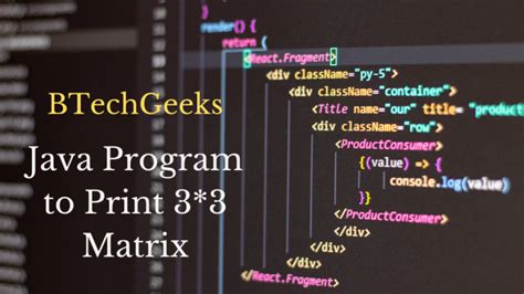 Image result for Program to Matrix in Java