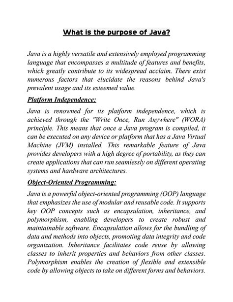 Image result for For What Purpose Java Is Used