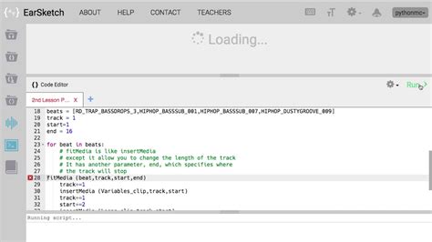 Image result for For Loop Python Ear Sketch