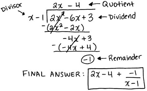 Image result for Polynomial Long Division Examples