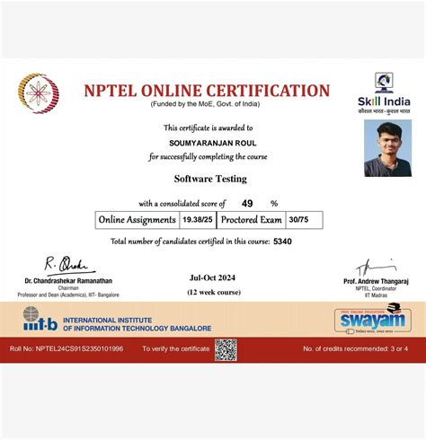 Testing NPTEL に対する画像結果