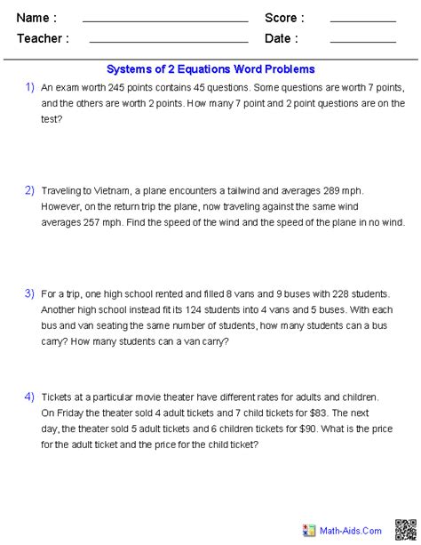 Image result for Simultaneous Equations Word Problems Graphically