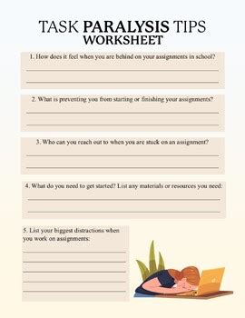 Afbeeldingsresultaten voor Procrastination Help Worksheets