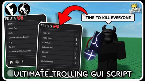 Toradh íomhá ar Roblox UTG GUI Script