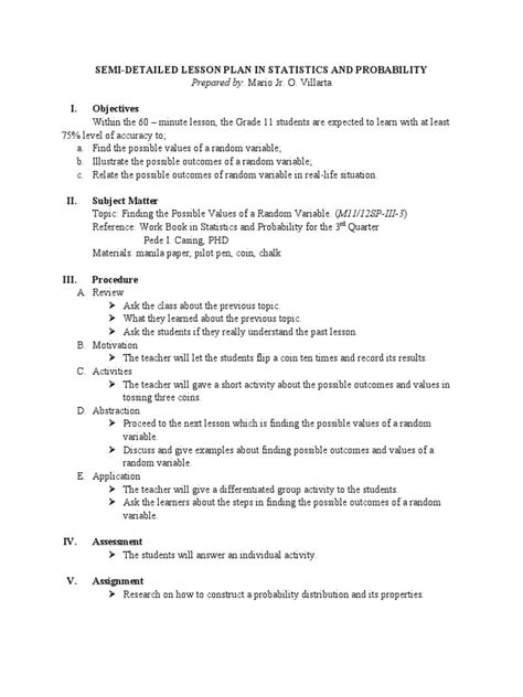 Sample Lesson Plan 4A S Format에 대한 이미지 결과
