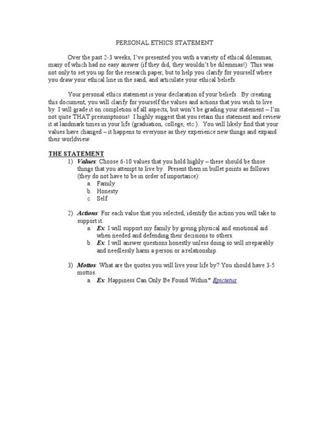 Image result for Personal Engineering Ethics Statement Example