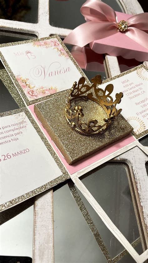Image result for Quinceanera Exploding Box Invitation