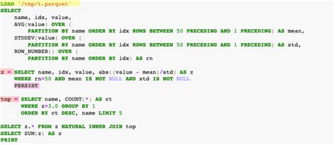 SQL Interfaz に対する画像結果