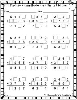 Bildergebnis für Missing Digits 4 Operations