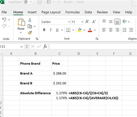 Image result for Excel Percentage Formulas List
