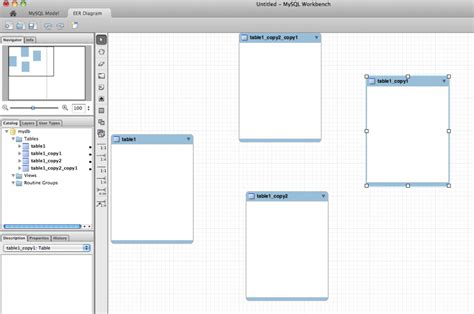 MySQL CreateTable GUI に対する画像結果