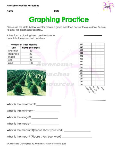 Image result for Graphing Worksheets for Science