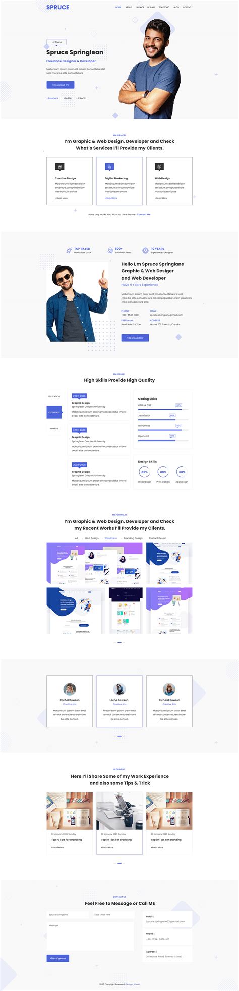 Portfolio Ui design on Behance