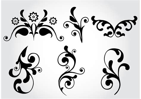Toradh íomhá ar Simple Vector Flower Patterns