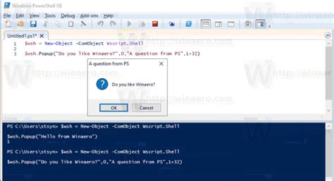 PowerShell Pop-Up Message に対する画像結果