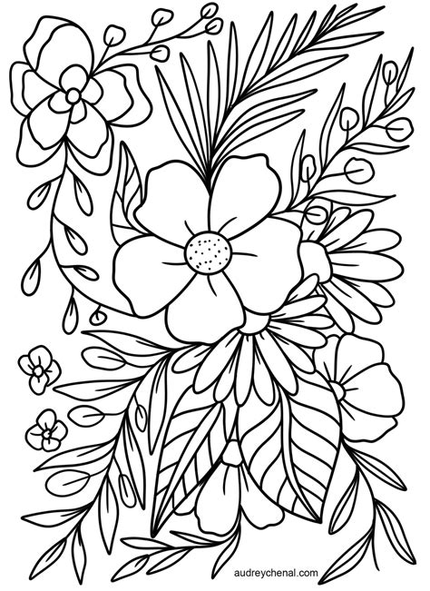 Image result for Flower Coloring Sheets Printable