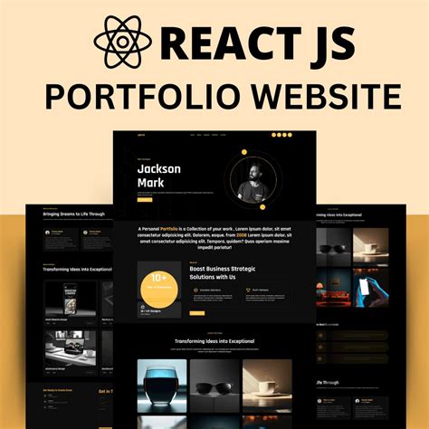 React JS Portfolio Source Code に対する画像結果