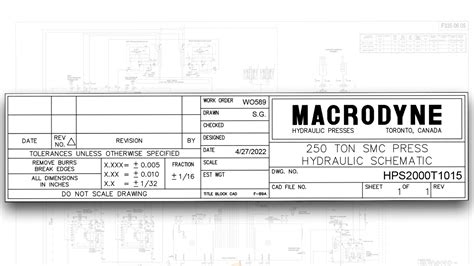 Engineering Drawing Title Block Examples at Lorelei Rios blog