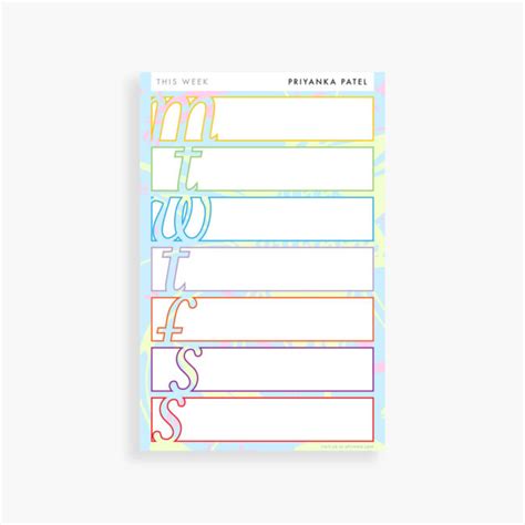 Toradh íomhá ar Weekly Notepad Color