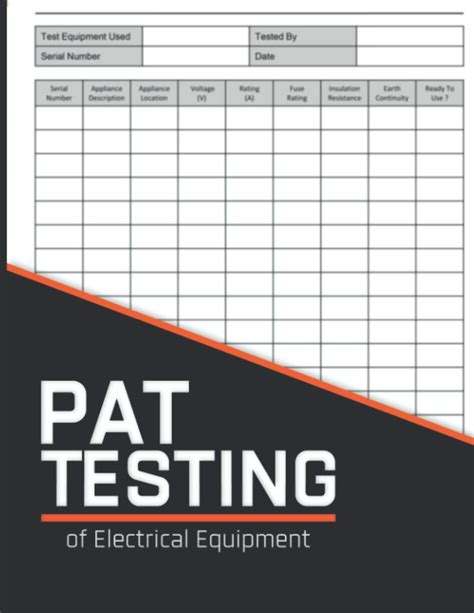 Image result for Example of Equipment Testing Book