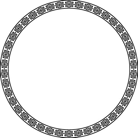 Toradh íomhá ar Cicular Border Pattern Blue