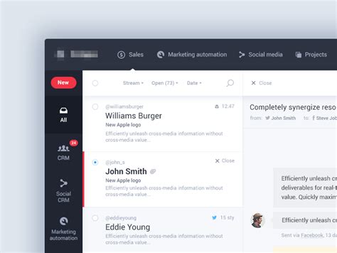Inbox Interface Design に対する画像結果
