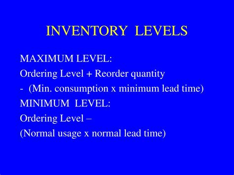 Toradh íomhá ar Maximum Stock Level