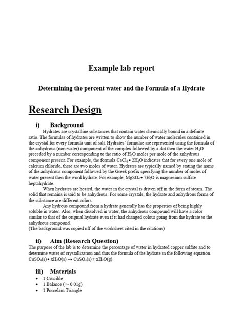 Example of a Completed Lab Report に対する画像結果