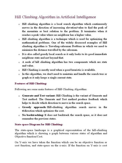 Image result for Simle Hill Climbing in Ai Matrix