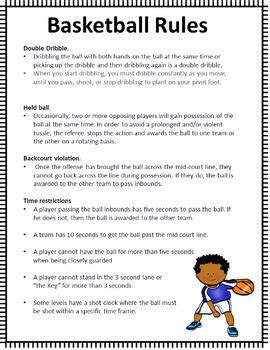 Image result for Basketball Ground-Rules Example