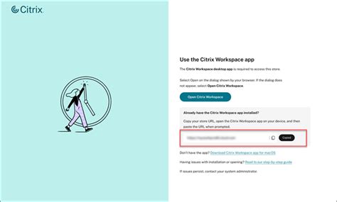 Toradh íomhá ar Citrix Workspace App URL