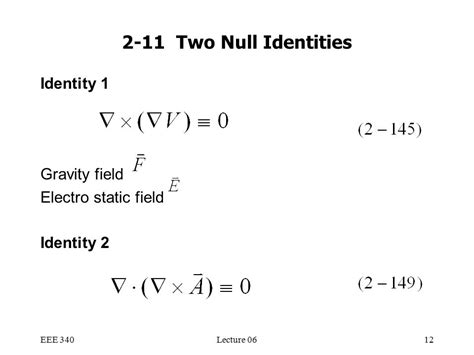 Toradh íomhá ar Example for Vector Identities
