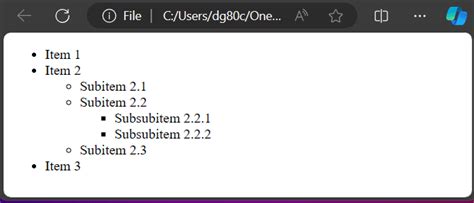 Image result for HTML Unordered List Heading