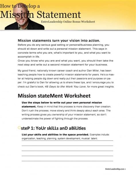 11+ Free Mission statement templates - Word Excel Sheet PDF