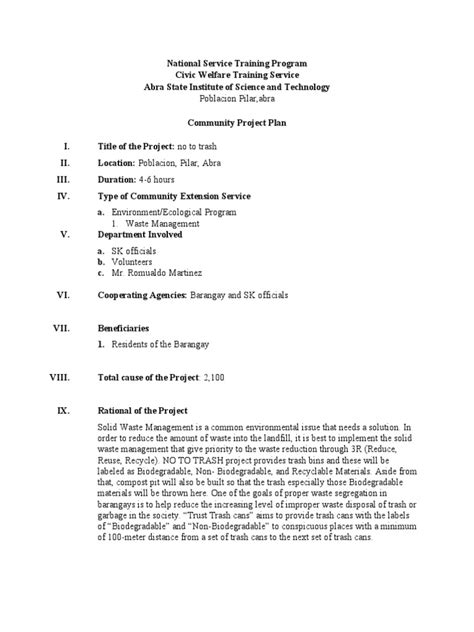 Toradh íomhá ar Waste Management Proposal