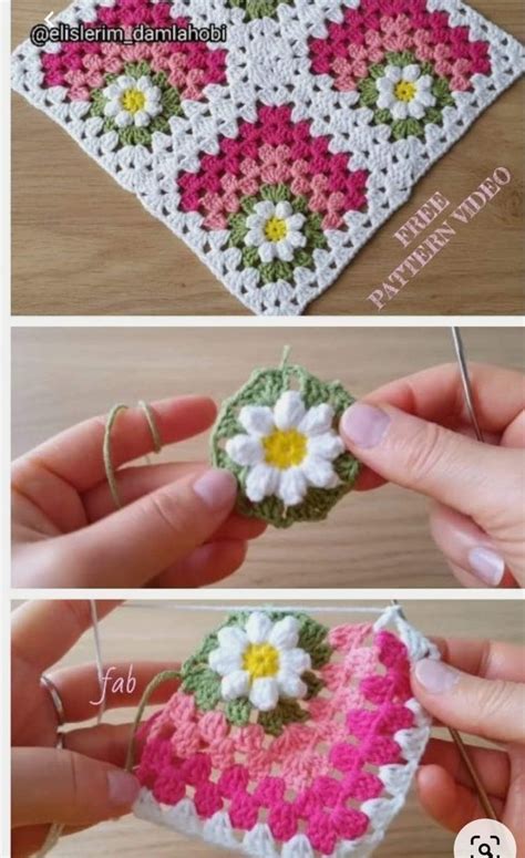 Image result for Diagonal Square Crochet Pattern