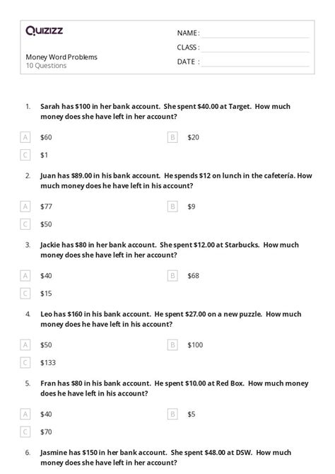 Money Management Math Problems に対する画像結果