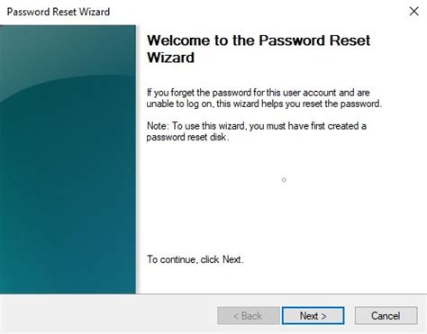 Image result for Reset Password Wizard Disk