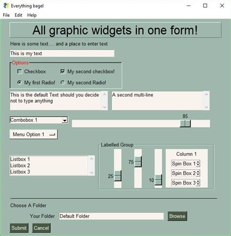 Image result for Python Put All GUI into One GUI