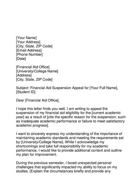 Toradh íomhá ar Appeal Letter for Financial Aid