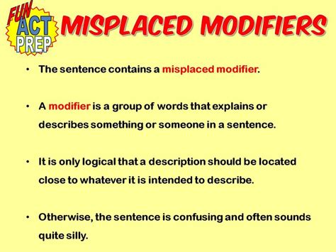 Image result for What Is a Misplaced Modifier
