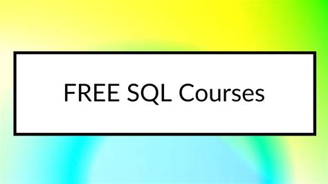 Toradh íomhá ar Content of SQL Course
