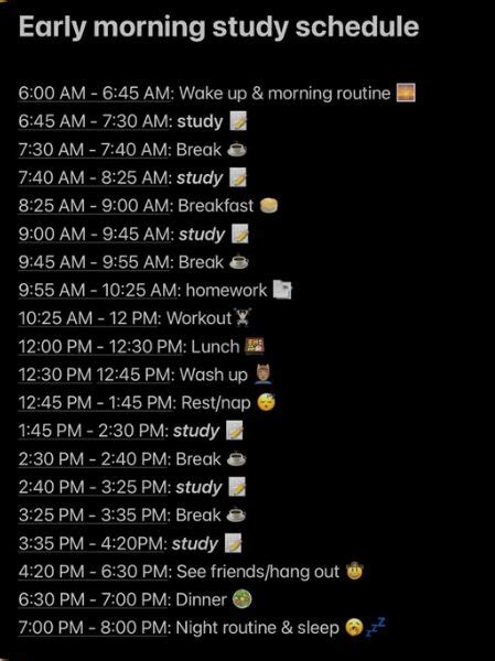 Afbeeldingsresultaten voor Morning Study Routine