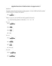 Toradh íomhá ar Applied Business Mathematics Examples