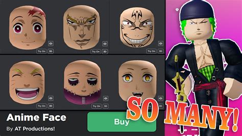 So Much Roblox UGC Anime faces! - YouTube